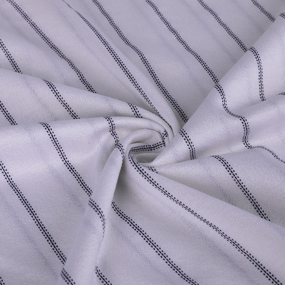 Obučena nit Jacquard mikrotekstura luksuzna pamučna svile pletena dama tkanina